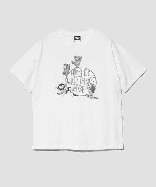 go slow caravan(ゴースローキャラバン)の「WHERE THE WILD THINGS ARE/かいじゅうたちのいるところ TEE(Tシャツ/カットソー・レディース・ブラック/ホワイト・FREE)」の2枚目の写真