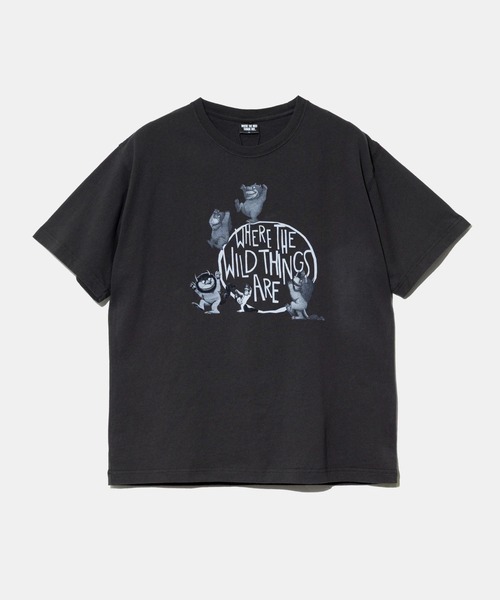 go slow caravan(ゴースローキャラバン)の「WHERE THE WILD THINGS ARE/かいじゅうたちのいるところ TEE(Tシャツ/カットソー・レディース・ブラック/ホワイト・FREE)」の1枚目の写真
