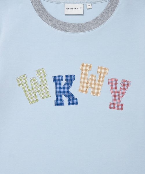 Wacky WiLLy(ワッキーウィリー)の「MUN.S スリム ベビーサークル リンガー 半袖Tシャツ SKYブルー(Tシャツ/カットソー・レディース・その他・SMALL/MEDIUM)」の3枚目の写真