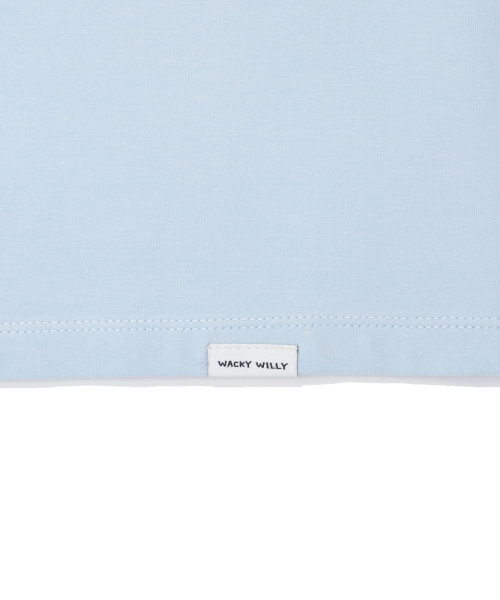 Wacky WiLLy(ワッキーウィリー)の「MUN.S スリム ベビーサークル リンガー 半袖Tシャツ SKYブルー(Tシャツ/カットソー・レディース・その他・SMALL/MEDIUM)」の5枚目の写真