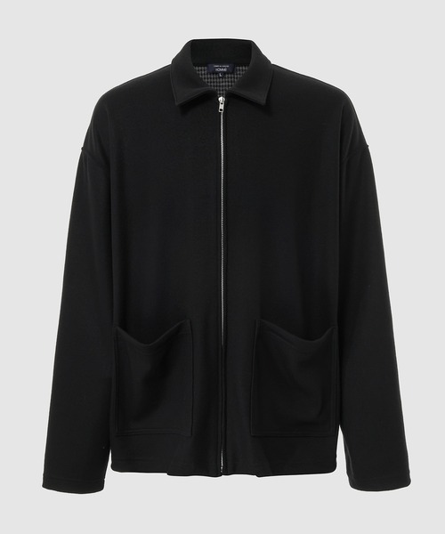 COMME des GARCONS HOMME(コム デ ギャルソン・オム)の「WOOL SMOOTH JIP JACKET(ブルゾン・メンズ・ブラック・S/XL/L/M)」の1枚目の写真