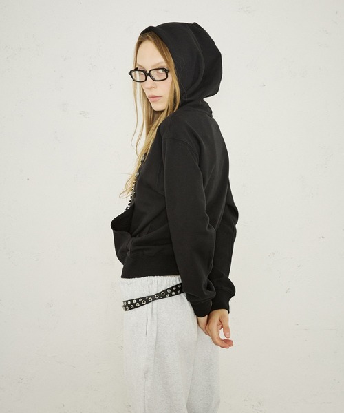FTW（エフティダブリュー）の「NAPOLEON ZIP HOODIE（パーカー・レディース・グレー/ブラック/ピンク・LARGE/SMALL/MEDIUM）」の6枚目の写真