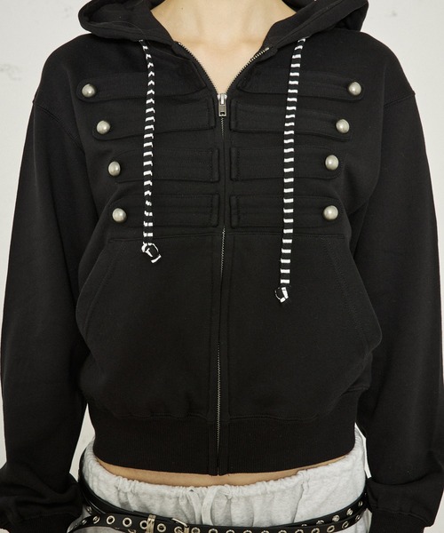 FTW（エフティダブリュー）の「NAPOLEON ZIP HOODIE（パーカー・レディース・グレー/ブラック/ピンク・LARGE/SMALL/MEDIUM）」の10枚目の写真