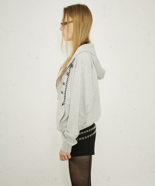 FTW（エフティダブリュー）の「NAPOLEON ZIP HOODIE（パーカー・レディース・グレー/ブラック/ピンク・LARGE/SMALL/MEDIUM）」の16枚目の写真
