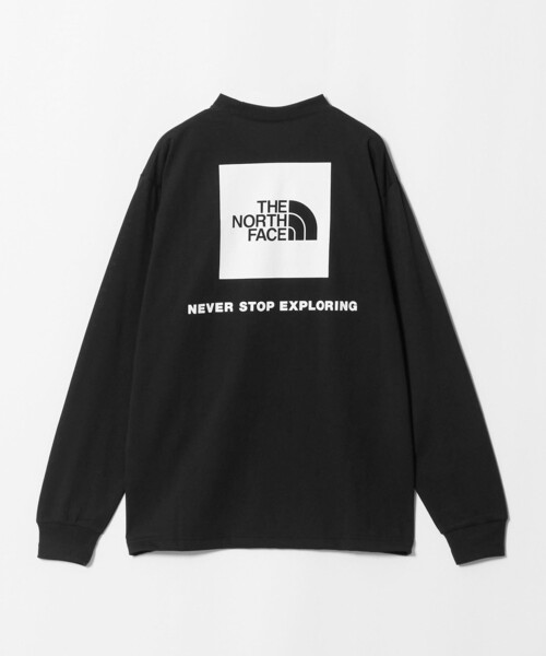 THE NORTH FACE(ザノースフェイス)の「<THE NORTH FACE>ロングスリーブ バックスクエア ロゴティー 長袖 Tシャツ(Tシャツ/カットソー・メンズ・ブラック/ホワイト・M/XXL/XL/L)」の2枚目の写真