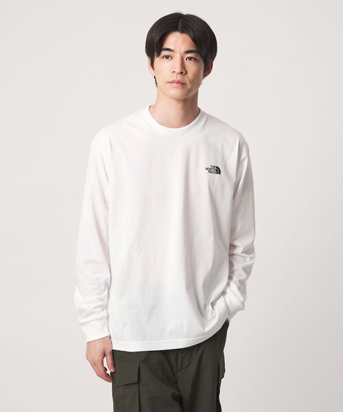 THE NORTH FACE(ザノースフェイス)の「<THE NORTH FACE>ロングスリーブ バックスクエア ロゴティー 長袖 Tシャツ(Tシャツ/カットソー・メンズ・ブラック/ホワイト・M/XXL/XL/L)」の3枚目の写真