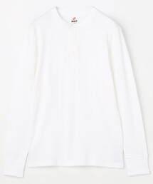 限定展開 Hanes/ヘインズ BEEFY サーマルヘンリーネックロングスリーブ / HM4-S104