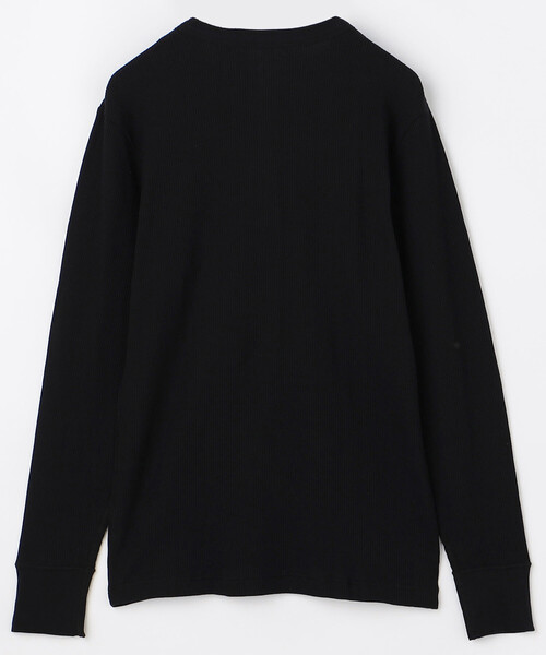 HANES（ヘインズ）の「限定展開 Hanes/ヘインズ BEEFY サーマルヘンリーネックロングスリーブ / HM4-S104（Tシャツ/カットソー・メンズ・ホワイト/グレー/ブラック・X-LARGE/SMALL/LARGE/MEDIUM）」の4枚目の写真