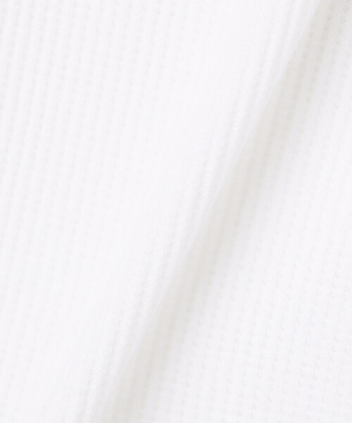 HANES（ヘインズ）の「限定展開 Hanes/ヘインズ BEEFY サーマルヘンリーネックロングスリーブ / HM4-S104（Tシャツ/カットソー・メンズ・ホワイト/グレー/ブラック・X-LARGE/SMALL/LARGE/MEDIUM）」の8枚目の写真