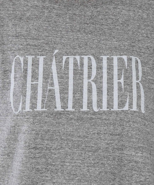 MICA&DEAL(マイカ&ディール)の「"CHATRIER"ロゴプリントロングTシャツ(Tシャツ/カットソー・レディース・オフホワイト/グレー/ライトブルー・FREE)」の13枚目の写真