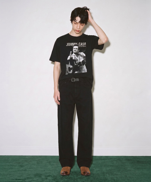 DWSE（ディーダブリューエスイー）の「デイリー ワイド コットンパンツ(ブラック)（デニムパンツ・メンズ・その他・SMALL/MEDIUM/LARGE/X-LARGE）」の4枚目の写真