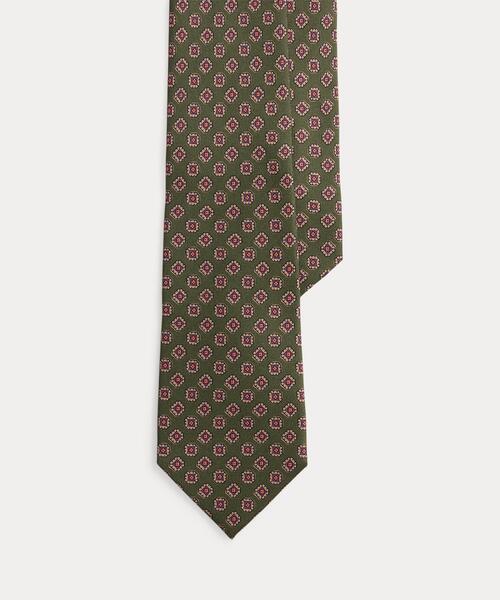 POLO RALPH LAUREN(ポロ ラルフ ローレン)の「シルク フーラード ネクタイ(ネクタイ・メンズ・グリーン・ONE)」の1枚目の写真