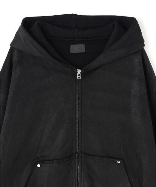 DANKE SCHON(ダンケシェーン)の「DankeSchon/ダンケシェーン/RUBBER SWEAT ZIP HOODIE(パーカー・メンズ・ブラック・S/M/L)」の3枚目の写真
