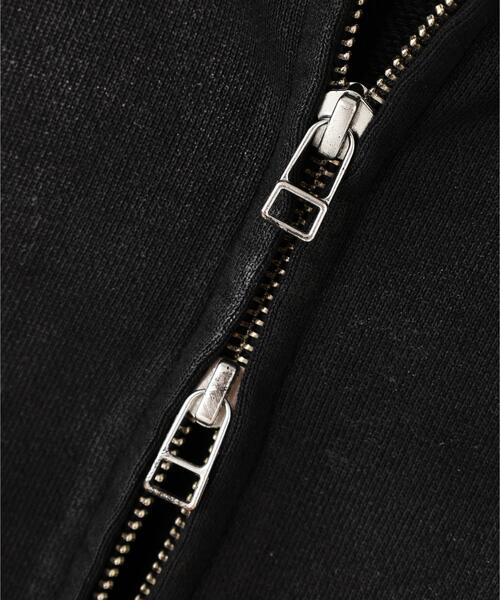 DANKE SCHON(ダンケシェーン)の「DankeSchon/ダンケシェーン/RUBBER SWEAT ZIP HOODIE(パーカー・メンズ・ブラック・S/M/L)」の6枚目の写真