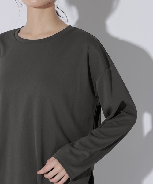 LAKOLE(ラコレ)の「<WARM>ラウンドヘム長袖T / 1056102(Tシャツ/カットソー・レディース・チャコール/サンドグレー/桜/ライトグリーン・FREE)」の18枚目の写真