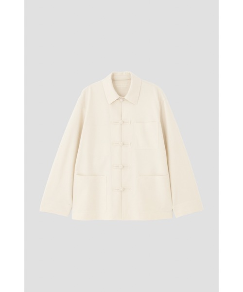 YLEVE(イレーヴ)の「BOURRIENNE × YLEVE / WOOL JERSEY CHINESE SH / TRANSPORTER(シャツ/ブラウス・レディース・ホワイト・1/2)」の6枚目の写真