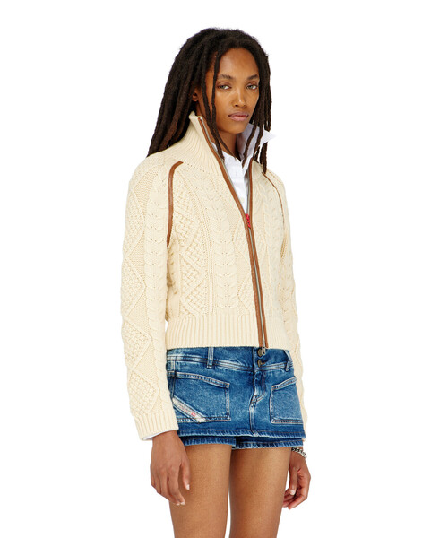 sale！ DIESEL ジップアップカーディガン ウィメンズ ジップアップカーディガン M-INTELLE（カーディガン/ボレロ