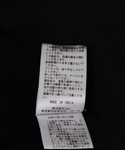 LEIN(リーン)の「LEIN(リーン)オーナメント刺繍スラブレーヨンシャツ(シャツ/ブラウス・メンズ・ホワイト/ブラック・F)」の3枚目の写真