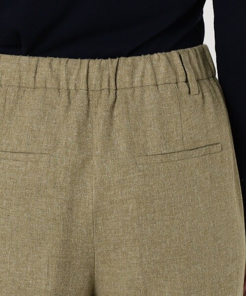 JAMES PERSE(ジェームスパース)の「リネンツイルプリーツワイドレッグパンツ WLBT1169(その他パンツ・レディース・ブラウン/カーキ・0/1)」の8枚目の写真