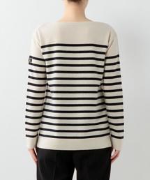 Drawer（ドゥロワー）の「DRAWER 14Gボーダーボートネック ニット