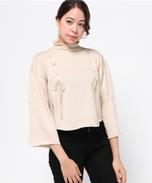 merry jenny | フレアレースアップニット(ニット/セーター)