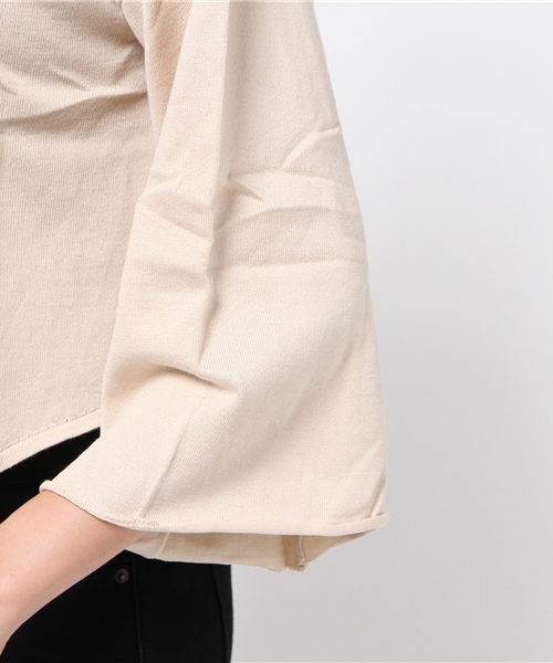 merry jenny（メリージェニー）の「フレアレースアップニット（ニット/セーター・レディース・ピンク/ベージュ/ブラック・FREE）」の8枚目の写真