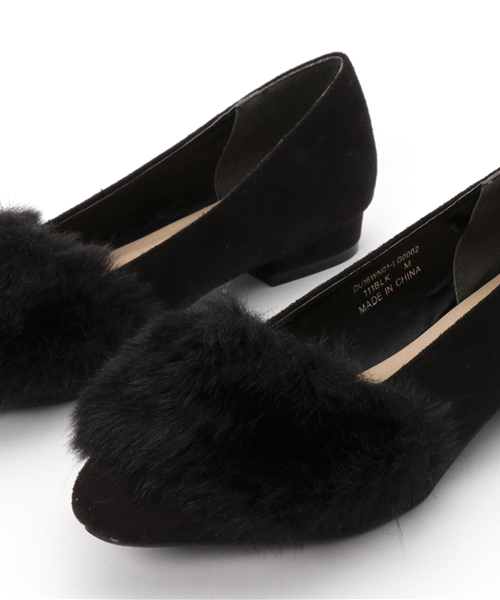 WEGO（ウィゴー）の「WEGO/ファー切替パンプス（パンプス・レディース・ブラック/グレー/ベージュ・MEDIUM/LARGE）」の8枚目の写真