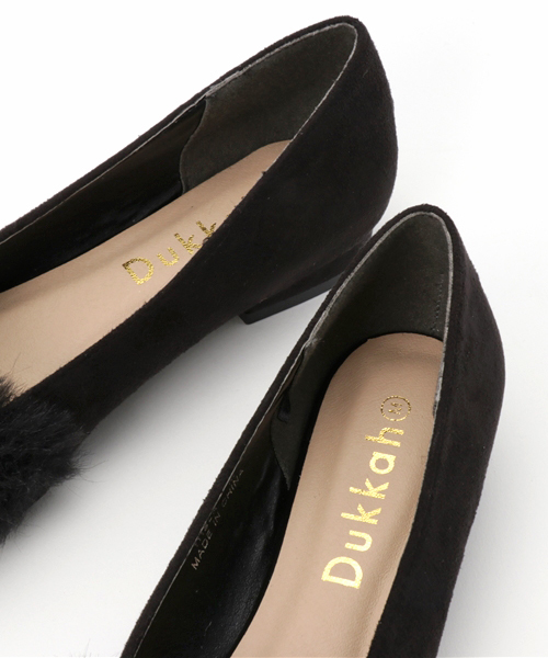 WEGO（ウィゴー）の「WEGO/ファー切替パンプス（パンプス・レディース・ブラック/グレー/ベージュ・MEDIUM/LARGE）」の9枚目の写真