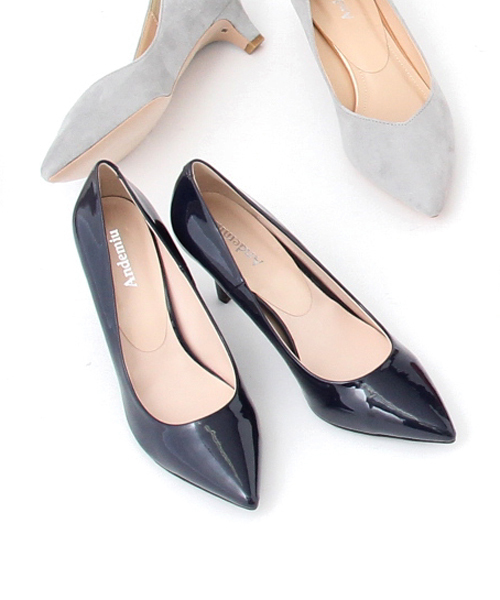 Andemiu（アンデミュウ）の「【XSからLLまでの5サイズ展開!】エナメルパンプス757894（パンプス・レディース・ブラック/グレー/ベージュ/ネイビー・LARGE/SMALL/X-SMALL/X-LARGE/MEDIUM）」の4枚目の写真