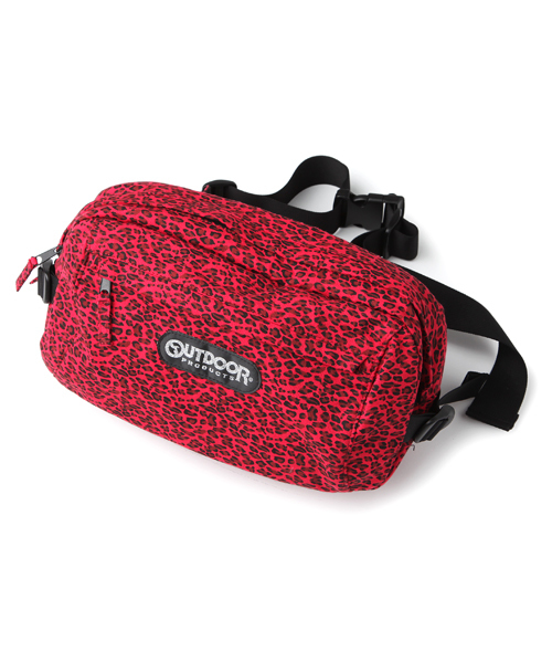 Supreme ボディバッグ・ウエストポーチ レッド ブラック レオパード