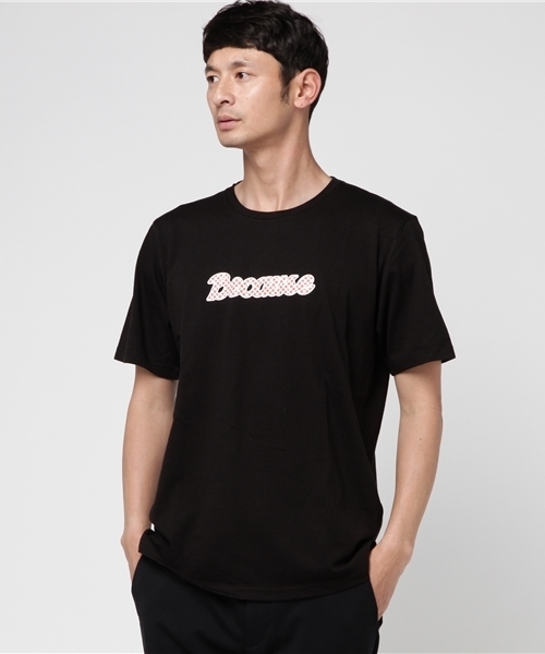 WEGO（ウィゴー）の「WEGO/チェッカーロゴTシャツ（Tシャツ/カットソー・メンズ・ホワイト/ブラック・MEDIUM/LARGE）」の14枚目の写真