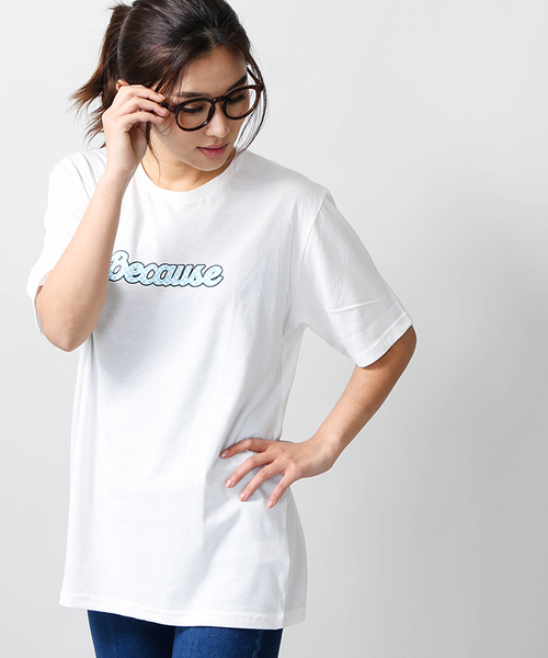 WEGO（ウィゴー）の「WEGO/チェッカーロゴTシャツ（Tシャツ/カットソー・メンズ・ホワイト/ブラック・MEDIUM/LARGE）」の3枚目の写真