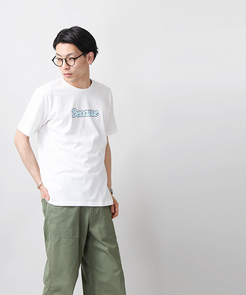 WEGO（ウィゴー）の「WEGO/チェッカーロゴTシャツ（Tシャツ/カットソー・メンズ・ホワイト/ブラック・MEDIUM/LARGE）」の6枚目の写真