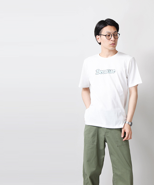 WEGO（ウィゴー）の「WEGO/チェッカーロゴTシャツ（Tシャツ/カットソー・メンズ・ホワイト/ブラック・MEDIUM/LARGE）」の7枚目の写真