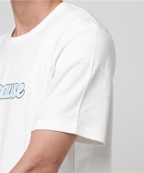 WEGO（ウィゴー）の「WEGO/チェッカーロゴTシャツ（Tシャツ/カットソー・メンズ・ホワイト/ブラック・MEDIUM/LARGE）」の10枚目の写真
