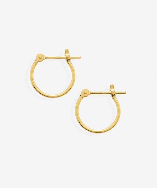 K10 イエローゴールド フープピアス（S） BLOOM/ブルーム（ピアス（両