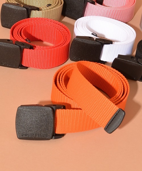 SHIPS JET BLUE（シップスジェットブルー）の「SHIPS JET BLUE: グログラン カラーロングベルト（ベルト・メンズ・ブラック/ベージュ/オレンジ/ホワイト/ライトグレー/ピンク/レッド・ONE SIZE）」の7枚目の写真