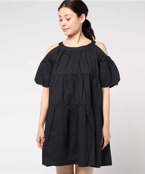 RODEO CROWNS WIDE BOWL（ロデオクラウンズワイドボウル）の「コットン ローン オフショルワンピース（ワンピース・レディース・レッド/オフホワイト/ブラック・FREE）」の10枚目の写真