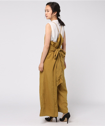 MERLOT | サイドスリットバックリボンワイドオールインワン637-8527(つなぎ/オールインワン)