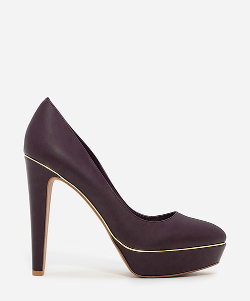CHARLES & KEITH（チャールズ & キース）の「ベーシックプラットパンプス / BASIC PLATFORM PUMPS（パンプス・レディース・ブラック/ブラウン系その他/パープル・22.5cm/23cm/24cm/23.5cm/24.5cm）」の3枚目の写真