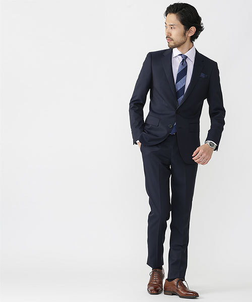 NANO universe（ナノユニバース）の「SHINY STRETCHジャケット（スーツ