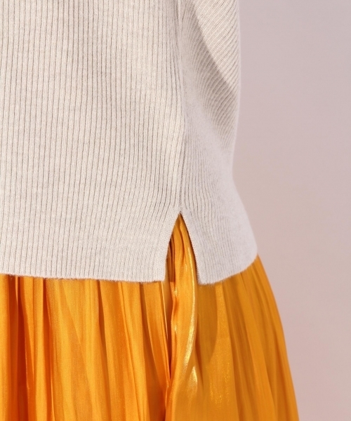 niko and...（ニコアンド）の「ビスナイロンVリブプルオーバー【niko and ...】（ニット/セーター・レディース・パープル/ベージュ/チャコール/ピンク・MEDIUM/LARGE）」の14枚目の写真