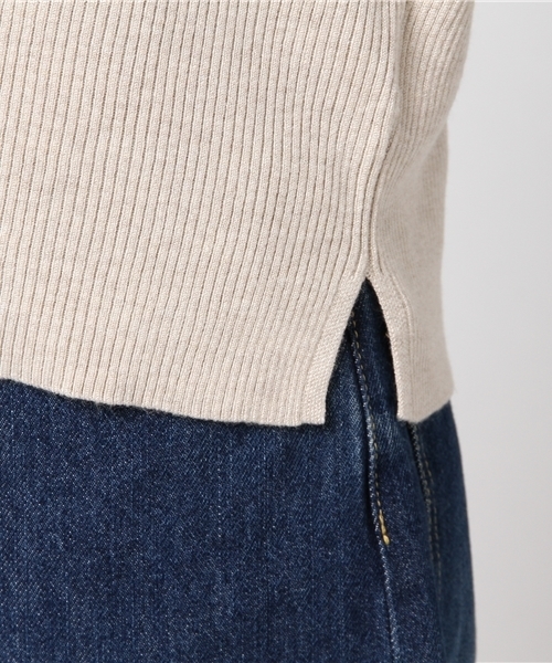 niko and...（ニコアンド）の「ビスナイロンVリブプルオーバー【niko and ...】（ニット/セーター・レディース・パープル/ベージュ/チャコール/ピンク・MEDIUM/LARGE）」の9枚目の写真