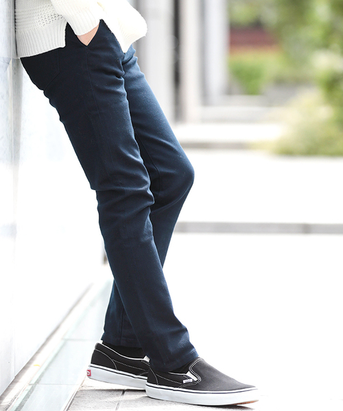 WEGO(ウィゴー)の「WEGO/ストレッチツイルスキニーパンツ(その他パンツ・メンズ・マスタード/アイボリー/ネイビー/ブルー/ダークブラウン/ブラック/ホワイト/グレー/カーキ/ベージュ・LARGE/MEDIUM/SMALL/X-LARGE)」の8枚目の写真