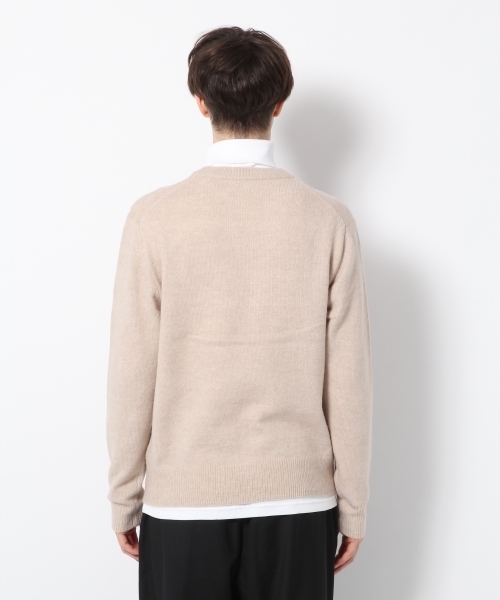 GLOBAL WORK（グローバルワーク）の「ストレッチブークレニットプルオーバー/767719（ニット/セーター・メンズ・ベージュ/ダークブラウン/ダークグレー/カーキ/グレー/ブルー/レッド/イエロー/ワインレッド・LARGE/X-LARGE/SMALL/MEDIUM）」の16枚目の写真