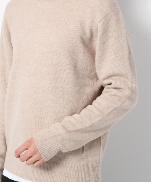 GLOBAL WORK（グローバルワーク）の「ストレッチブークレニットプルオーバー/767719（ニット/セーター・メンズ・ベージュ/ダークブラウン/ダークグレー/カーキ/グレー/ブルー/レッド/イエロー/ワインレッド・LARGE/X-LARGE/SMALL/MEDIUM）」の18枚目の写真