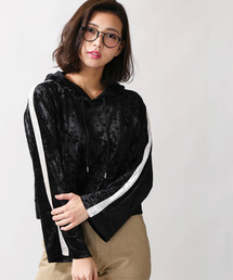 WEGO | WEGO/クラッシュベロアラインパーカー(パーカー)