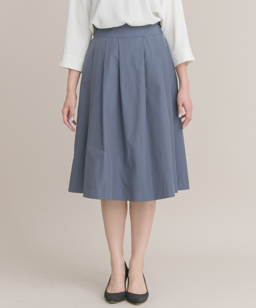 URBAN RESEARCH ROSSO WOMEN(アーバンリサーチ ロッソ)の「SILVERLIGHTS タフタタックスカート∴(スカート・レディース・ネイビー/キャメル/レッド・36/38)」の8枚目の写真