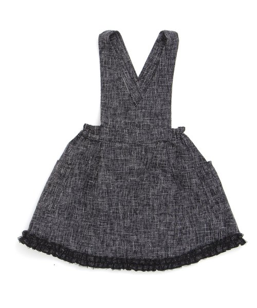 apres les cours(アプレレクール)の「おめかしジャンパースカート(ワンピース・キッズ・レッド/ブラック・100/120/80/90/140/110/130)」の2枚目の写真