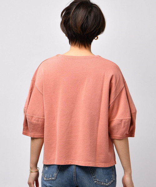 CIAOPANIC(チャオパニック)の「製品染めバルーンスリーブTシャツ(Tシャツ/カットソー・レディース・ピンク/アイボリー/マスタード/スミクロ・FREE)」の20枚目の写真